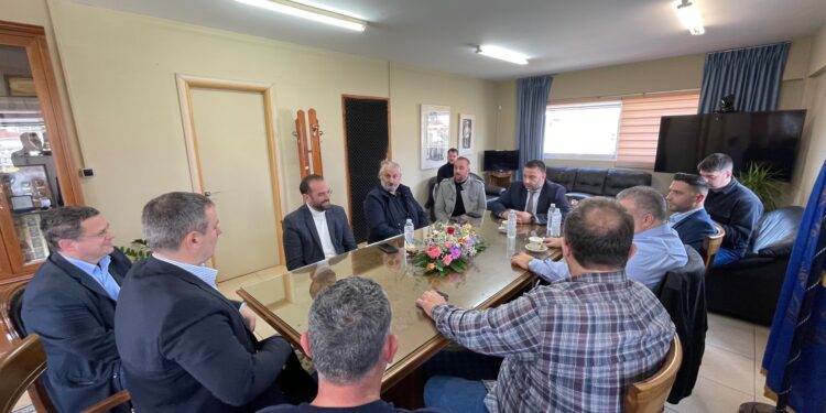 Συνάντηση Δημάρχου Μεσολογγίου Σπύρου Διαμαντόπουλου με τον Περιφερειάρχη, Νεκτάριο Φαρμάκη