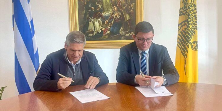Υπογράφηκε η σύμβαση εκτέλεσης του μεγαλύτερου έργου του δήμου : «Αποχέτευση ακαθάρτων και ΕΕΛ ΔΔ Κανδήλας, Μύτικα, και Βάρνακα