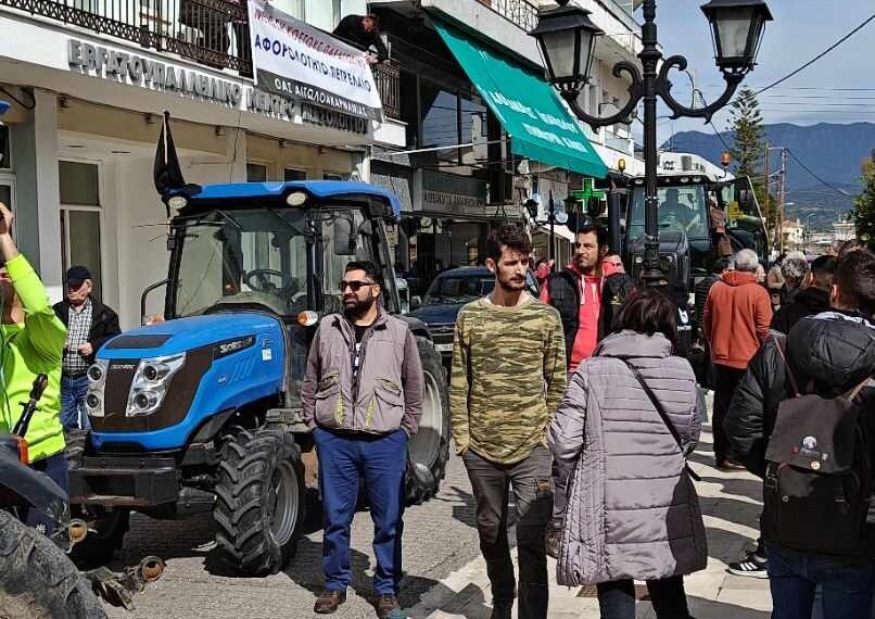 Δυναμική κινητοποίηση αγροτών στο Μεσολόγγι