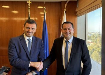 Συνάντηση Θ. Βασιλόπουλου με τον Υφυπουργό Προστασίας του Πολίτη Α. Νικολακόπουλο