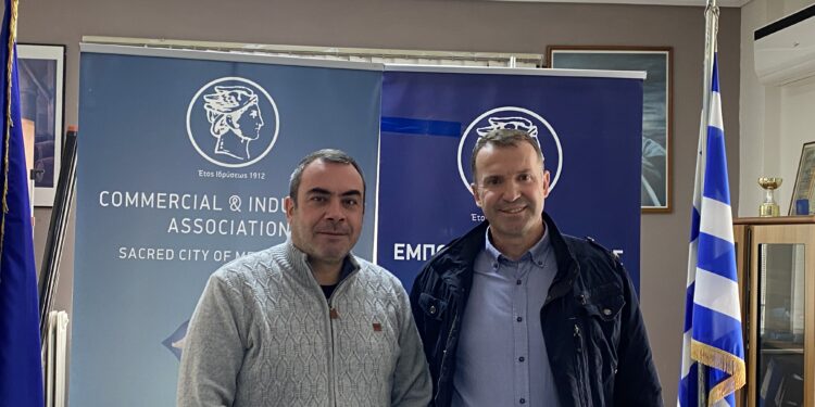 Θεσμικές συναντήσεις του προέδρου της Ένωσης Ξενοδόχων Αιτωλοακαρνανίας Βασίλη Τσάρκου στην Ι. Π. του Μεσολογγίου
