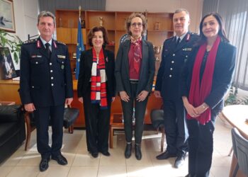 Η Πρέσβειρα της Γαλλίας  στη Γενική Περιφερειακή Αστυνομική Διεύθυνση Δυτικής Ελλάδας