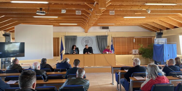 Συνάντηση Δημάρχου Μεσολογγίου Σπύρου Διαμαντόπουλου με Προέδρους Κοινοτήτων