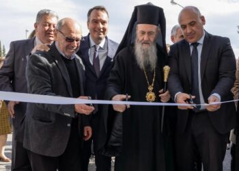 Ο Θανάσης Παπαθανάσης στα εγκαίνια του ειδικού Νηπιαγωγείου – Δημοτικού Σχολείου Ναυπάκτου