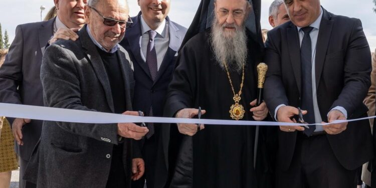 Ο Θανάσης Παπαθανάσης στα εγκαίνια του ειδικού Νηπιαγωγείου – Δημοτικού Σχολείου Ναυπάκτου