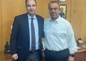 Συνάντηση Θανάση Παπαθανάση με τον Υπουργό Υποδομών Χρήστο Σταϊκούρα 