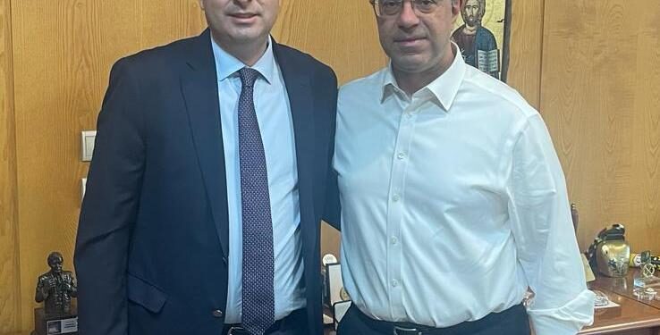 Συνάντηση Θανάση Παπαθανάση με τον Υπουργό Υποδομών Χρήστο Σταϊκούρα 