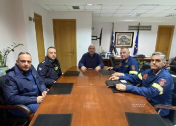 Με τον Διοικητή της Περιφερειακής Πυροσβεστικής Διοίκησης Δυτ.Ελλάδας Β.Σολδάτο συναντήθηκε ο Δήμαρχος Β.Γκίζας