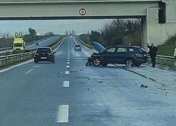 Δύο τροχαία ατυχήματα στην Ιόνια Οδό, στο ύψος της Ρίγανης