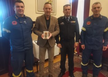 Επίσκεψη Συντονιστή Επιχειρήσεων Ηπείρου, Δυτικής Μακεδονίας & Νήσων της Π.Υ στο δήμαρχο Ιωαννίνων