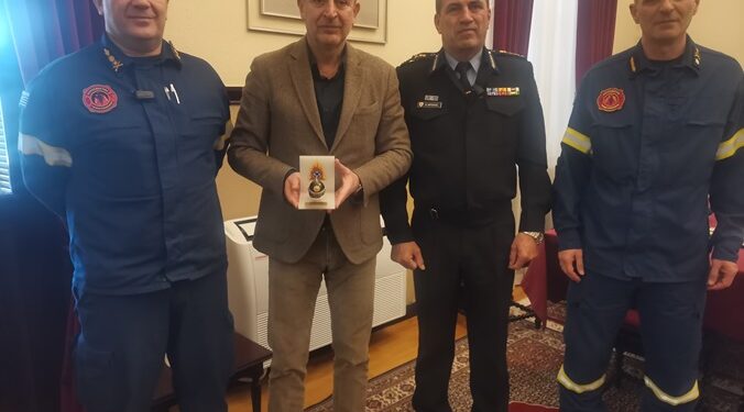 Επίσκεψη Συντονιστή Επιχειρήσεων Ηπείρου, Δυτικής Μακεδονίας & Νήσων της Π.Υ στο δήμαρχο Ιωαννίνων