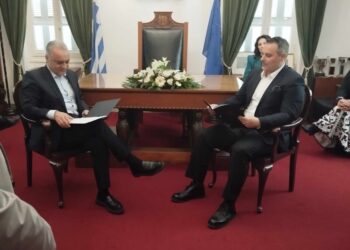 Συνάντηση του Δημάρχου Μεσολογγίου με τον Ευρωβουλευτή Μανώλη Κεφαλογιάννη