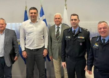 Συνάντηση του Αντιπεριφερειάρχη Π.Ε. Αχαΐας Φ. Ζαΐμη με τον Υπουργό Κλιματικής Κρίσης και Πολιτικής Προστασίας, Β. Κικίλια