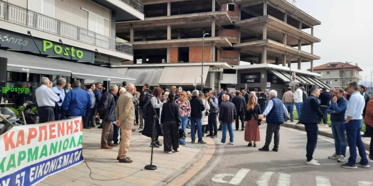 Δυναμική κινητοποίηση για την αδράνεια στο έργο του δρόμου Αγρίνιο – Καρπενήσι (βίντεο-φωτο)