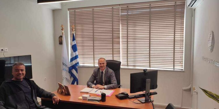 Συνάντηση Αντιπροέδρου ΔΕΥΑ Μεσολογγίου με Αντιπεριφερειάρχη Νίκο Κατσακιώρη