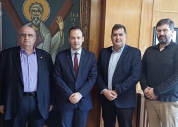 Σύσκεψη εργασίας του Μίλτου Ζαμπάρα με τον Πρύτανη του Πανεπιστήμιου Πατρών Χρήστο Μπούρα
