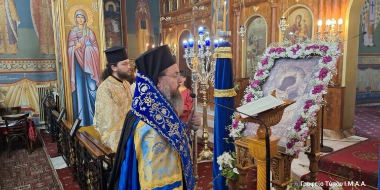 Η Γ’ Στάση των Χαιρετισμών της Παναγίας στο Θέρμο