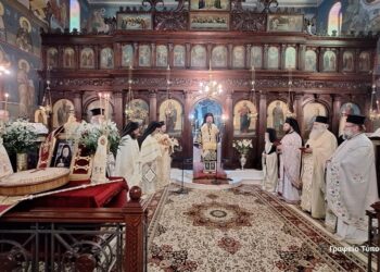 Σε κλίμα συγκίνησης το τεσσαρακονθήμερο μνημόσυνο μακαριστού Επισκόπου Ευκαρπίας Ιεροθέου