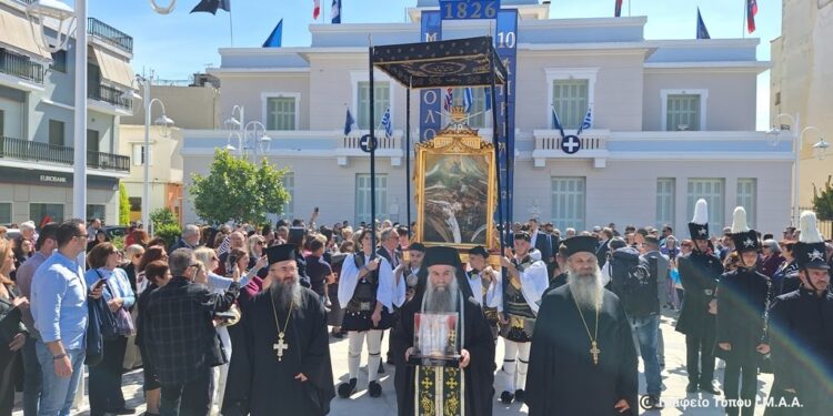 Στο Μεσολόγγι ο Μητροπολίτης το Σάββατο του Λαζάρου-198 έτη από την Έξοδο
