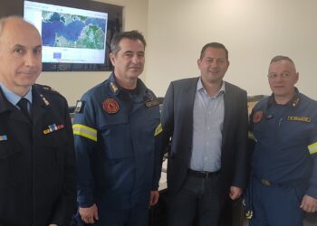 Συνάντηση Θ. Βασιλόπουλου με Διοικητή της Περιφερειακής Πυροσβεστικής Διεύθυνσης Δυτικής Ελλάδας Β. Σολδάτο