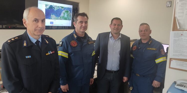 Συνάντηση Θ. Βασιλόπουλου με Διοικητή της Περιφερειακής Πυροσβεστικής Διεύθυνσης Δυτικής Ελλάδας Β. Σολδάτο