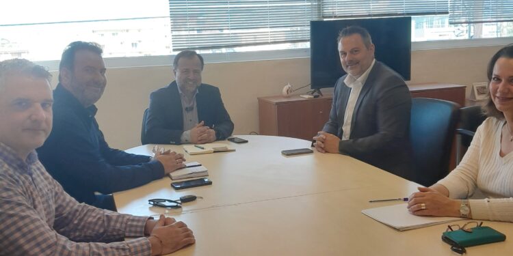 Συνάντηση Αντιπεριφερειάρχη Στυλιανού Μπλέτσα με το Δήμαρχο Μεσολογγίου Σπ. Διαμαντόπουλο