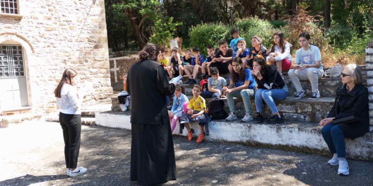 Τα παιδιά έμαθαν για τον βίο του “αφέντη” Αγίου Χριστοφόρου Αγρινίου