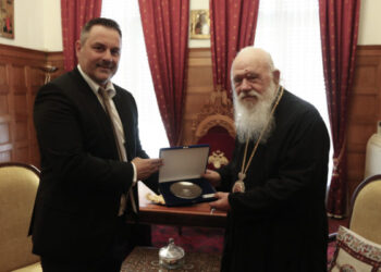Ο Δήμαρχος Μεσολογγίου προσκάλεσε τον Αρχιεπίσκοπο Ιερώνυμο στις Εορτές Εξόδου