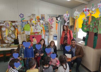 Επίσκεψη στο 14ο Νηπιαγωγείο της Γεωργίας Μπόκα εν όψει της εορτής του Πάσχα