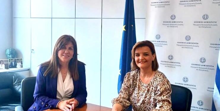 Συνάντηση της Αντιδημάρχου Αγρινίου με την Υφυπουργό Μ. Κεφάλα