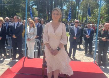 Η Χριστίνα Αλεξοπούλου εκπρoσώπησε τον πρωθυπουργό στην 198η Επέτειο της Εξόδου του Μεσολογγίου