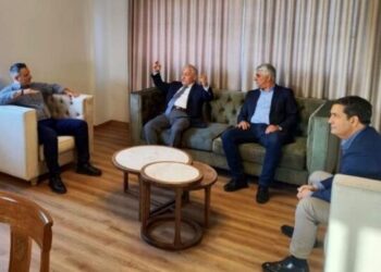 Συνάντηση Δημάρχου Μεσολογγίου Σπύρου Διαμαντόπουλου με προεδρείο ΚΕΔΕ