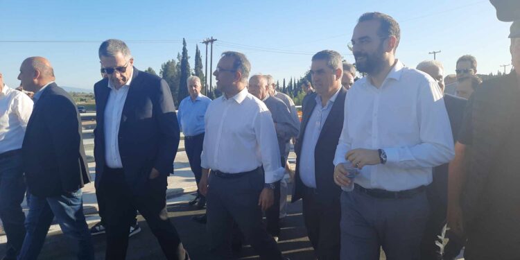 Τελετή παράδοσης προς χρήση της Γέφυρας Ευήνου