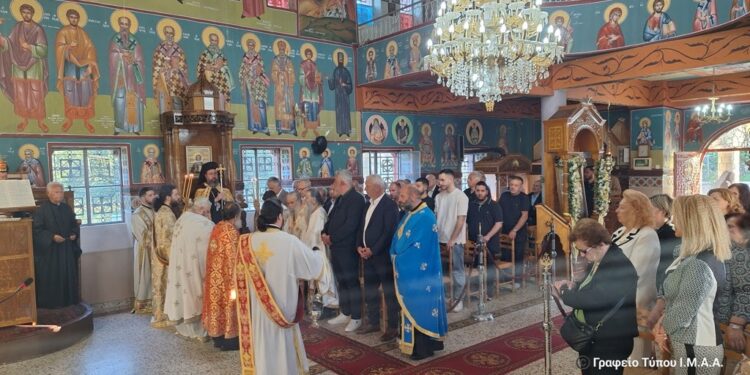 Ο Εσπερινός του Αποστόλου Μάρκου στην Καψωράχη Μακρυνείας