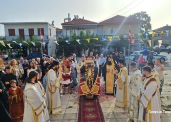 Με λαπρότητα η υποδοχή Τιμίας Κάρας Αγίου Παρθενίου στο Λουτρό Αμφιλοχίας