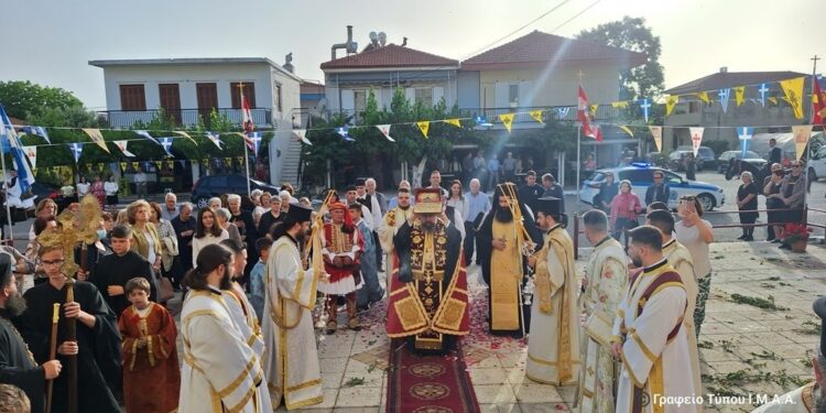 Με λαπρότητα η υποδοχή Τιμίας Κάρας Αγίου Παρθενίου στο Λουτρό Αμφιλοχίας