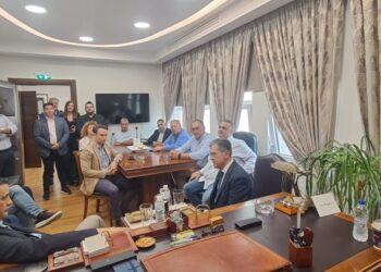 Επίσκεψη Γιώργου Αυτιά στο δημαρχείο Αγρινίου