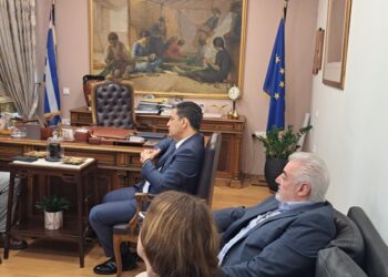 Ο Γιώργος Παπαναστασίου συναντήθηκε με τον γιό του Φρέντι Μπελέρη, Πέτρο