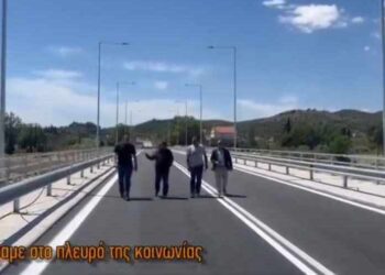 Ολοκληρώθηκε η νέα γέφυρα Ευήνου- Η πρώτη βόλτα του Μαυρομμάτη (βίντεο)