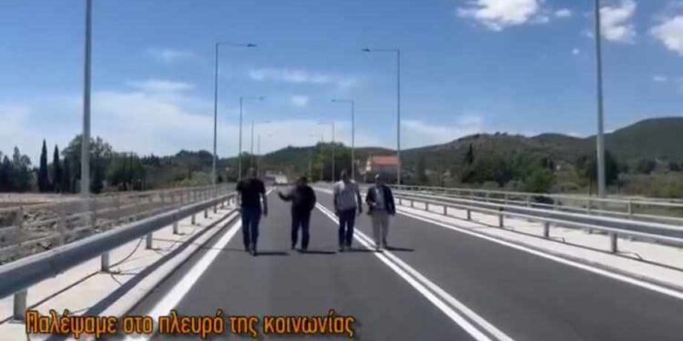 Ολοκληρώθηκε η νέα γέφυρα Ευήνου- Η πρώτη βόλτα του Μαυρομμάτη (βίντεο)