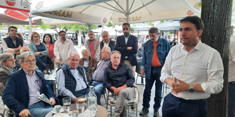 Ο υποψήφιος ευρωβουλευτής με το ΠΑΣΟΚ Κώστας Τσουκαλάς στο Αγρίνιο (φωτο-βιντεο)