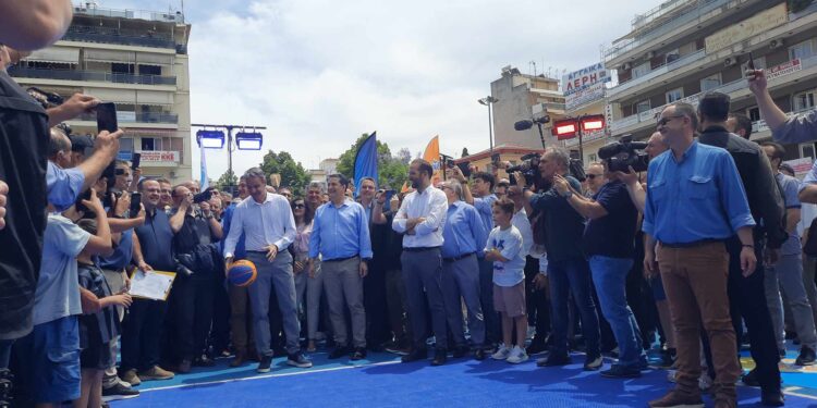 Ο Κυριάκος Μητσοτάκης έριξε βολές στο γηπεδάκι 3Χ3