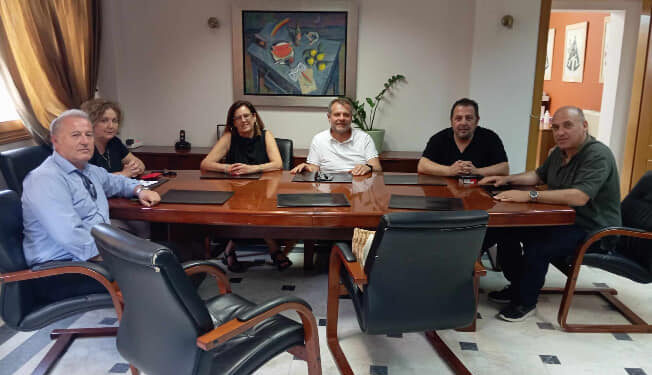 Συνάντηση της Εκτελεστικής Γραμματείας του Νομαρχιακού Τμήματος της ΑΔΕΔΥ Ν. Αιτ/νίας με το δήμαρχο Ναυπακτίας