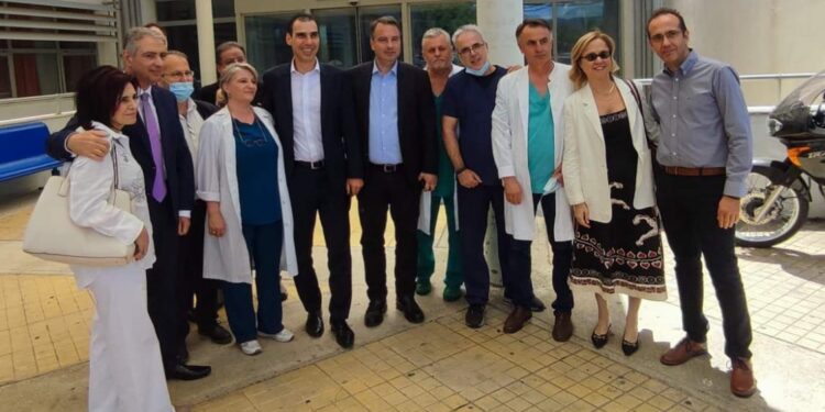 Ο υφυπουργός Υγείας στα Νοσοκομεία Αγρινίου & Μεσολογγίου