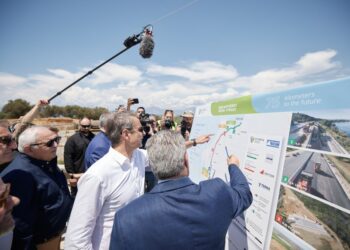 Επίσκεψη Κ. Μητσοτάκη στο εργοτάξιο του Οδικού Άξονα Πατρών – Πύργου