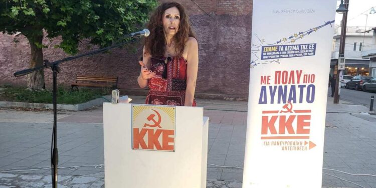 Β. Πατρινού από Παναιτώλιο: “Μπροστά στην κάλπη μία είναι η επιλογή, το Κόκκινο του ΚΚΕ”