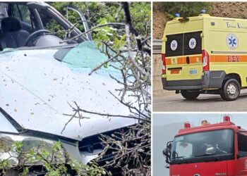 Δεν τα κατάφερε ο οδηγός του ΙΧ που έπεσε σε γκρεμό 60 μέτρων στο δρόμο Καρπενησίου-Αγρινίου  (video)