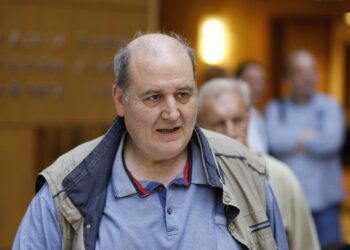 Ο υποψήφιος Ευρωβουλευτής της Νέας Αριστεράς και πρώην υπουργός Νίκος Φίλης στην Αιτωλ/νία 10-11 Μαΐου