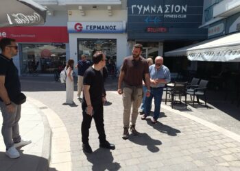 Ο υποψήφιος Ευρωβουλευτής του ΣΥΡΙΖΑ Π.Σ. Νίκος Παππάς στο Μεσολόγγι