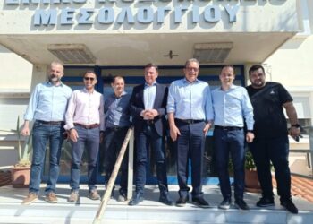 Επίσκεψη του Σωκράτη Φάμελλου στο Μεσολόγγι
